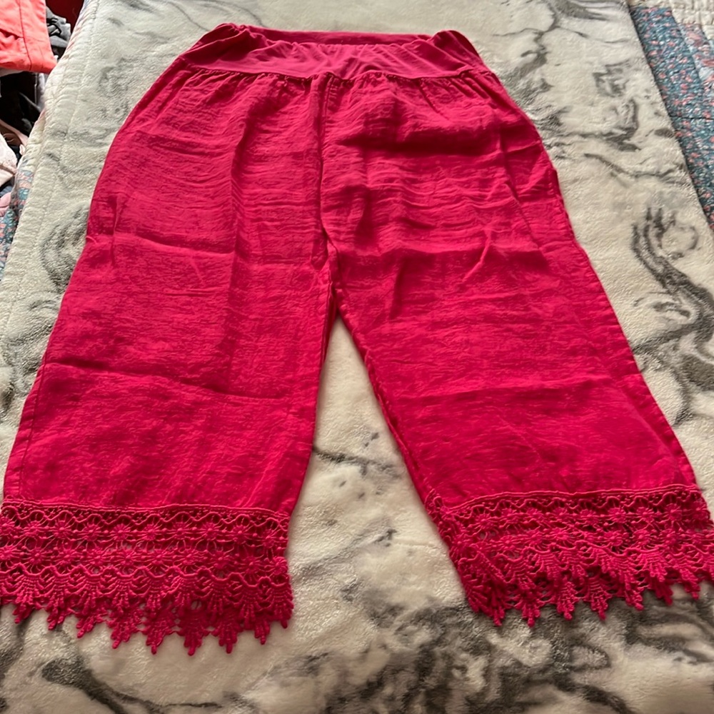 Viola Borghi linen capris Italy S